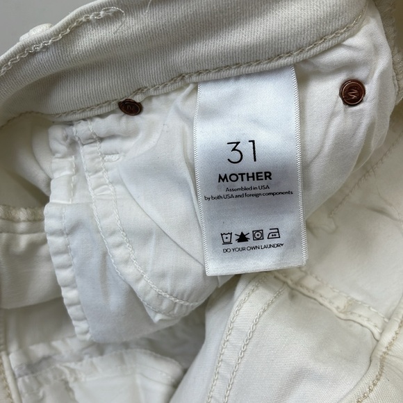 MOTHER The Charmer Sexy Just Walked into Town in Warm Ivory Size 31 - Picture 6 of 9